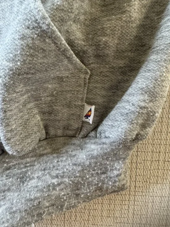 Vintage Hobie Sailing Graphic Sleeveless Full Zip Hoodie, Medium - Picture 4 of 7